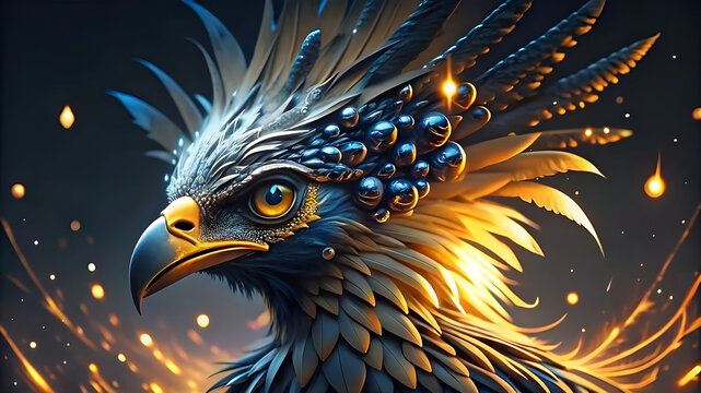 Cockatrice, detailed matte painting, deep color, fantastical, intricate detail, splash screen, complementary colors, fantasy concept art, 32k resolution trending