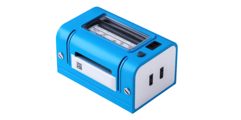 Blue And White Compact Device