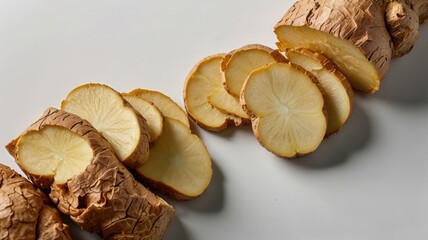 Fresh Ginger Root Slices