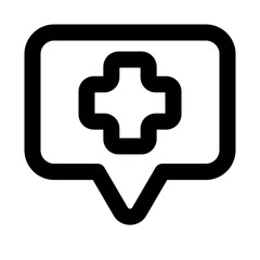 medical outline icon set