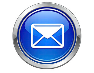 Shiny blue button with email icon (1)