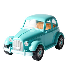 Light teal vintage toy car