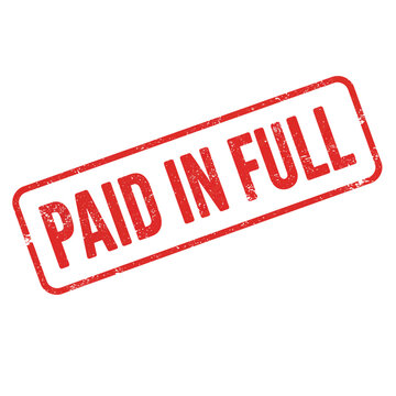 A red stamp displaying the text paid in full is shown