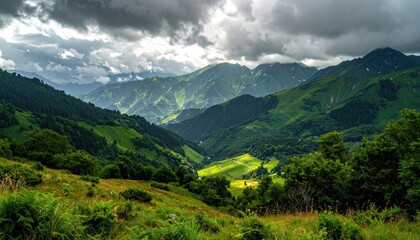 Obraz premium Snow Covered Alpine Village Houses Cinematic Hdr Winter Landscape