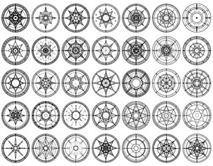 Circular star patterns