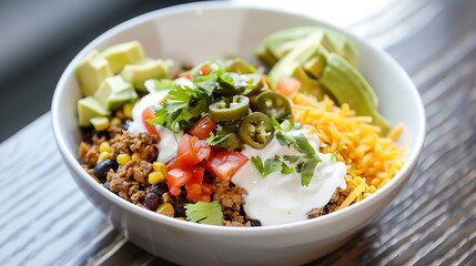 Easy Homemade Burrito Bowl Recipes: Layer with Seasoned Rice, Grilled Chicken, Guacamole, and Salsa, Ready in 30 Minutes for a Quick, Healthy Lunch or Dinner