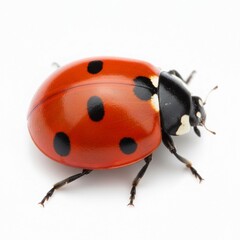 Fototapeta premium ladybird on white background