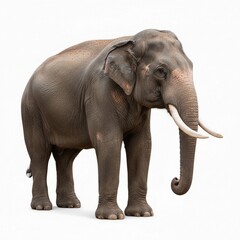 Fototapeta premium elephant isolated on white background
