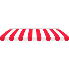 Obraz premium Outdoor Striped Awning