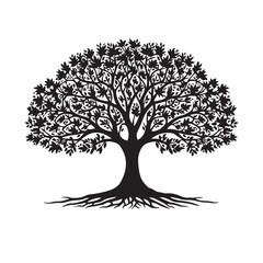 Fototapeta premium tree silhouette vector