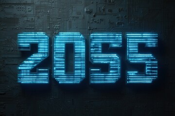 Digital Display 2055 – Blue Glow Future Concept