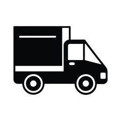 Fototapeta premium Milk Delivery Truck Icon