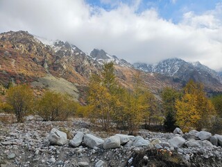 mountain landscape in autumn