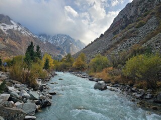 river in the mountains