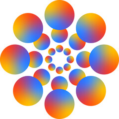 Gradient icon set for the use of graphic design .