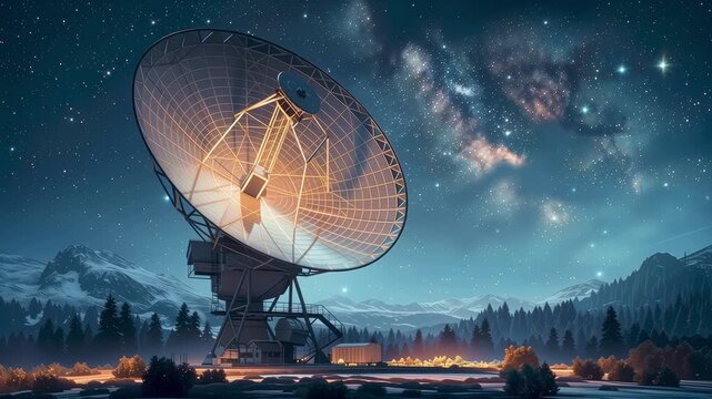 Radio Telescope Listening to the Universe