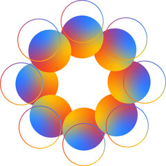 Gradient icon set for the use of graphic design .