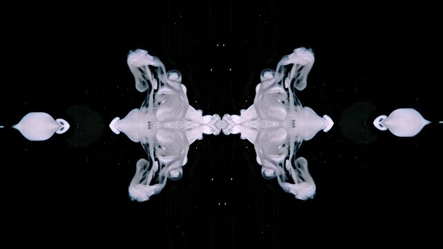 A unique space screensaver. Smoke of chaos and destruction billows in the air, creating a sense of movement and energy. The dark background gives the painting a sinister look.