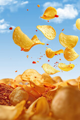 Thin Potato Chips – Tasty Fried Potatoes for Snack Lovers