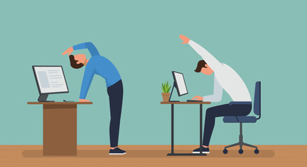 Office desk exercises: stretching and posture for remote work wellness