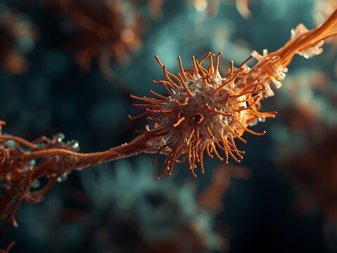 Ornate ghost pipefish camouflaged on coral reef