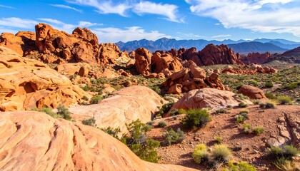Fototapeta premium Valley of Fire Scenic View