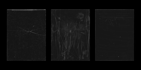 glass crack and scratch overlays for posts and stories on dark background
