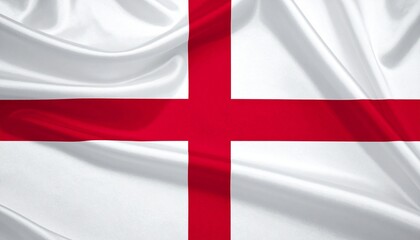 Obraz premium England flag with centered red St George’s Cross on white field
