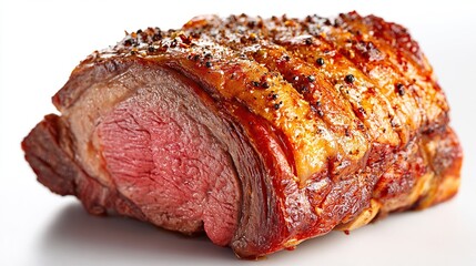 Deliciously roasted beef cut, cooked to perfection. Ready to serve. Juicy inside, crispy outside