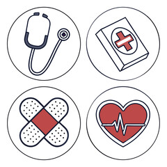 Medical Icons Vector Set (SVG) with Transparent Background