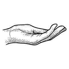 Receiving Hand Gesture
