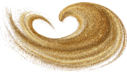 Gold spiral swirl