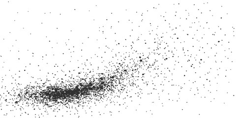 Black and white paint splashes texture with fresh water drops on glass