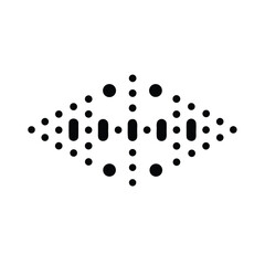 Morse Code Dots and Lines Vector Illustration