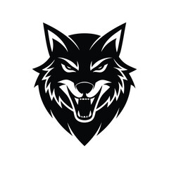 Obraz premium Mutant Wolf Head Esports Mascot Logo Vector