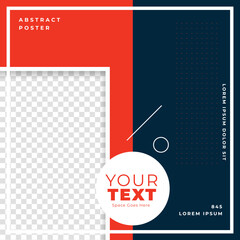 flat and stylish social media post flyer for business promo