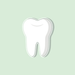 This is a simple and clean illustration of a tooth.