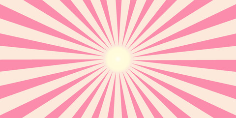 Sun rays Retro vintage style background, Sunburst Pattern Background.