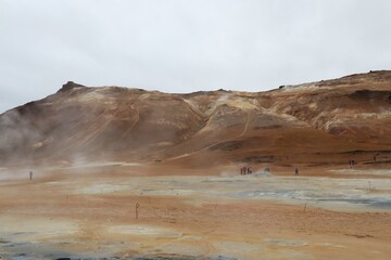 Geothermal Nnamaskard area in Iceland