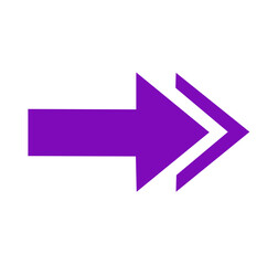 Fototapeta premium purple arrow icon vector illustration on white background 