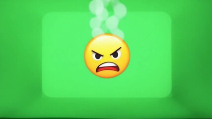 Angry emoji animated graphics - Powered by Adobe
