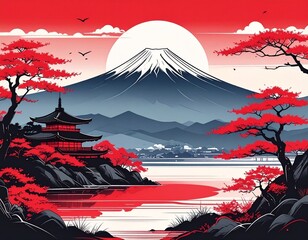 富士山　Generated image