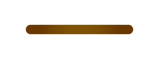 Long, straight brown ribbon Isolated on a transparent background. brown horizontal clean ribbon for banner designs, holiday designs, present boxes, greeting cards, and cutouts of gift adornment it