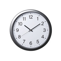 simple wall clock, png file of isolated cutout object with shadow on transparent background png 