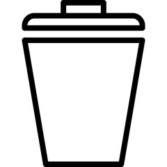 Bin Icon. Trash can icon.