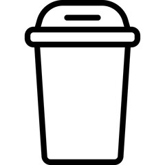 Bin Icon. Trash can icon.