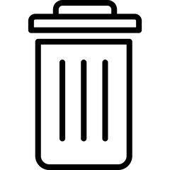 Bin Icon. Trash can icon.