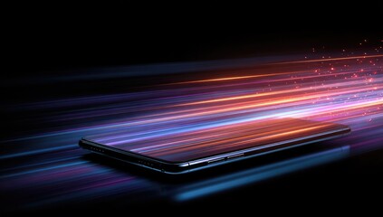 Fast Mobile Phone Technology Concept Image.