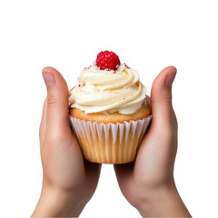 Hands Holding Cupcake transparent background png
