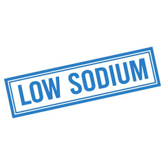 Low Sodium Label Sign for Healthy Food Choices.
